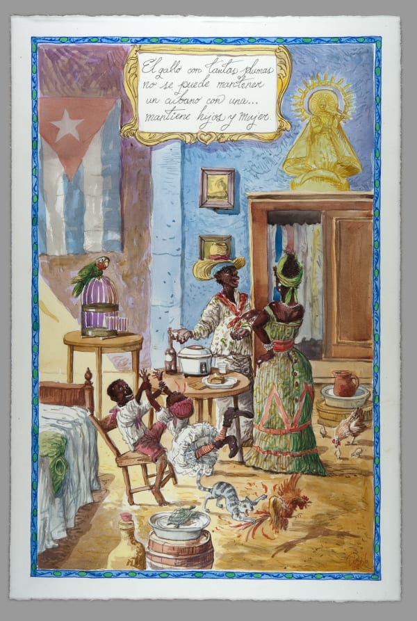 Douglas Pérez Castro, El gallo con tantas plumas (The cock with many feathers), 2006