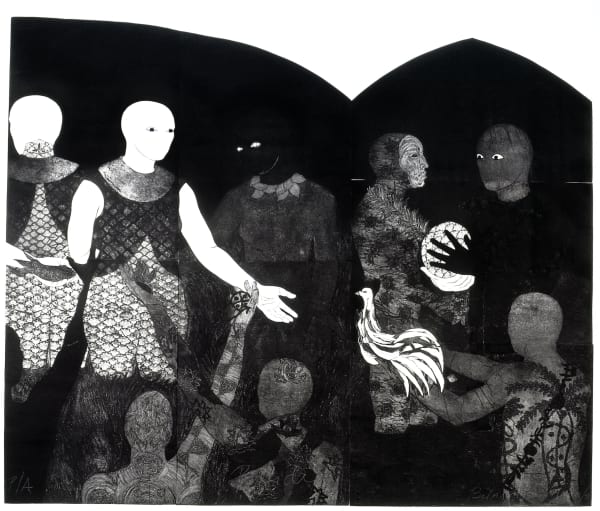 Belkis Ayón Manso, Perfidia (Perfidy), 1998