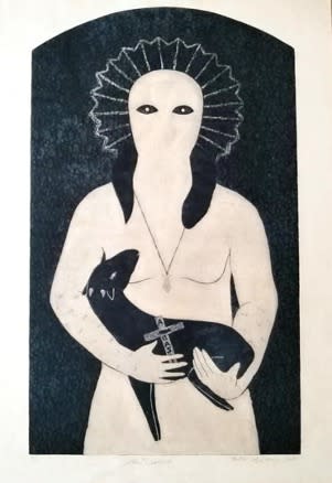 Belkis Ayón Manso, Abasí, sálvanos!, (Abasi, save us), 1989